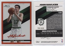 2008-09 Topps Signature Red Foil Facsimile Signatures /869 John Havlicek HOF
