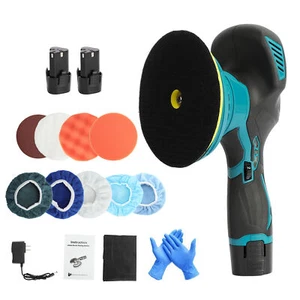 Car Polisher Buffer Machine Cordless with 2PCS Battery Dual Action Polishing - Picture 1 of 21