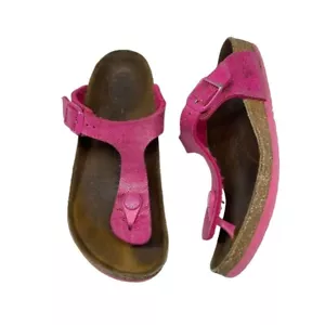 Sandali Birkenstock Giza Ologramma Rosa Metallizzato Birko-fiore 2 Giovani EU 33 - Foto 1 di 11