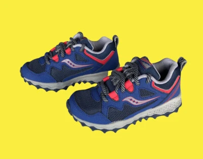 Zapatilla deportiva Saucony Peregrine Shield 2 para niño azul marino/rojo 10,5 W niño pequeño de EE. UU. Foto 1 de 4