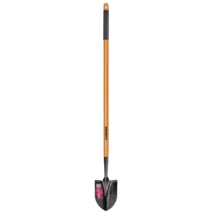 47 In. L Wood Handle Floral Carbon Steel Digging Shovel with Grip Durable Wider - Picture 1 of 8