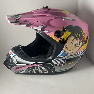 Casco todoterreno GMAX 46Y1 juvenil grande rosa Hot Rod motocross moto de cross Foto 1 de 4