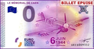 UECS / LE MEMORIAL DE CAEN / BILLET 0 € / NULL EURO-SCHEIN / 0 € 2015-1 - Picture 1 of 1