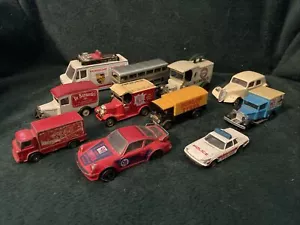 Job Lot Of Corgi, Lledo, And Matchbox Die Cast Vintage Cars / Delivery/ Buses - Picture 1 of 18