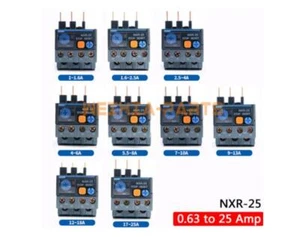 ONE CHNT thermal overload relay NXR-25 0.16A 0.25A 0.4A 0.63A 1A~25A New - Picture 1 of 12