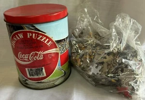 Vintage 1993 Coca Cola 700 Pc Jigsaw Puzzle & Collector Tin Sports Theme - Picture 1 of 6