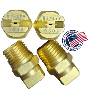 Carpet Cleaning Wand Replacement Brass 1/4" V-Jets 9502 Vee Jets (4 count) - Picture 1 of 3