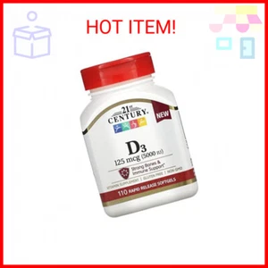 21st Century D 5000 IU Tablets, 110 Count - Picture 1 of 2