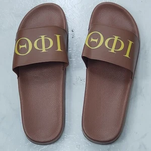 IOTA PHI THETA FRATERNTIY Slippers INDOOR POOL OUTDOOR SLIDERS - Picture 1 of 1