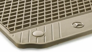 MB E C Class 19-20 All Weather Season Beige Floor Mats Rear 2Pcs 20568076088S85 - Picture 1 of 1