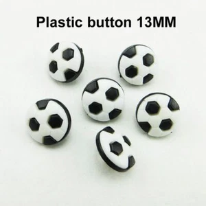 50Pcs Ball Buttons Dyed Plastic Button Kids Clothes Closure Craft Sewing Supply - Picture 1 of 13