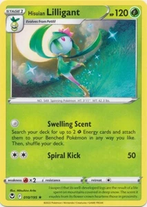 Juego de cartas coleccionables Hisuian Lilligant 010/195 raro Silver Tempest Pokemon - Imagen 1 de 1