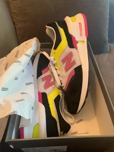 New Balance 997S Para Hombre Talla 12 M997SKP Negro Amarillo Rosa Usado con Caja - Imagen 1 de 9