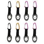  8 Pcs Water Bottle Buckle Rubber Stainless Rod Holder Clip Keychain