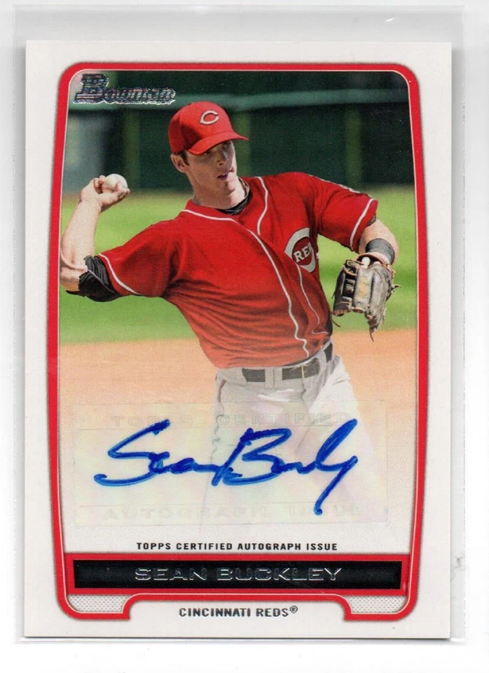 2012 Bowman Prospect AUTOGRAPH #BPA-SB Sean Buckley CINCINNATI REDS RC 44 - Image 1 of 1