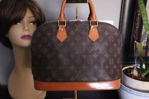Vintage LOUIS VUITTON Monogram Alma PM Tasche (neu bemalt & erhalten) - Bild 1 von 8