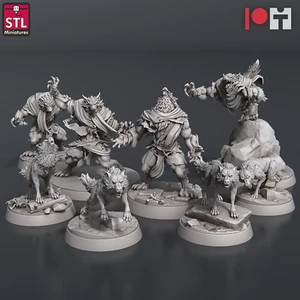 Wölfe und Werwölfe Set Legion Gelände Landschaft Tischplatte Miniaturen 28mm - Bild 1 von 9