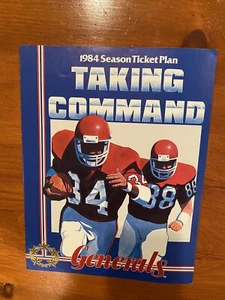1984 New Jersey Generals USFL Sales brochure Herschel Walker Trump Excellent - Picture 1 of 6