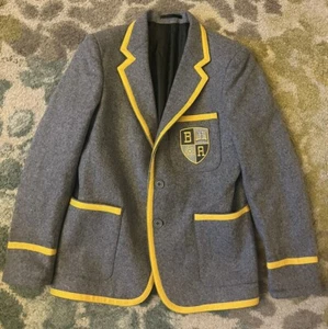 Beau Brummel B/A Academy Size 9 Pure Wool Blazer TV Production Costume Rare Gray - Picture 1 of 14