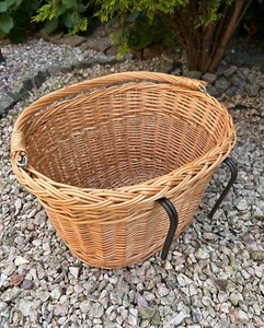 bicycle basket natural wicker bike basket bicycle accessories shopping basket - Picture 1 of 3