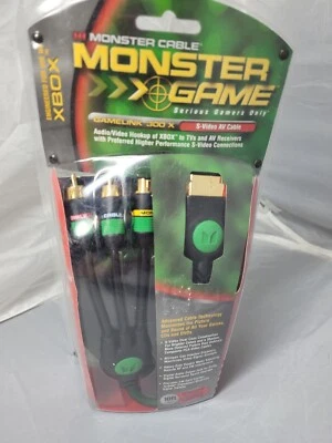 Cable Monster Gamelink 300 X S-Video AV para Xbox para Xbox Original Foto 1 de 4