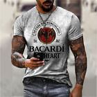 Herren T-shirt 3D Druck Bacardi cool l&#228;ssig Sommer Muskel Fitness Kurzarm