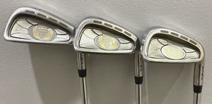 Catalyst Bob Toski Golf Clubs 7, 8 and 9 Strong Irons steel shaft good grips - Picture 1 of 12