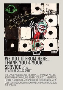 TRIBE CALLED QUEST LOVELY A3 SIZED ALBUM MUSIC POSTER!