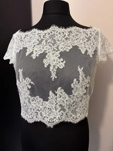 Essense of Australia lace wedding bolero size 16 in ivory - JAC2 - Picture 1 of 7