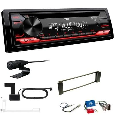 JVC KD-DB622BT DAB inkl Antenne Bluetooth USB Set für Audi A6 Facelift OEM 1 DIN - Bild 1 von 4