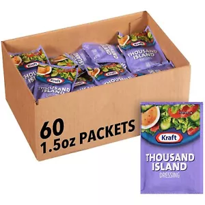 Kraft Thousand Island Salad Dressing Single Serve Packet (1.5 Oz Packets, Pack O - Picture 1 of 10
