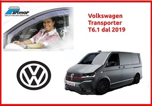 Deflettori aria per VW TRANSPORTER T6.1 van dal 2019 set Parimor kit originale - Foto 1 di 3