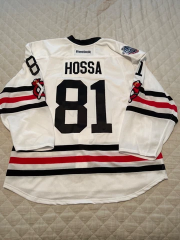 Chicago, Blackhawks Marian Hossa winter classic 2015 jersey size 56RBK edge 7287 Cover