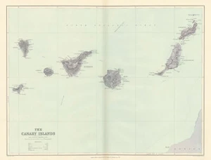 Canary Islands. Tenerife Gran Canaria Lanzarote. 50x65cm. STANFORD 1896 map - Picture 1 of 1