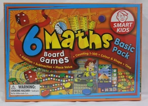 Smart Kids - 6 Maths - Board Games -Basic Pack - New In Box & Factory Wrapping - Picture 1 of 5