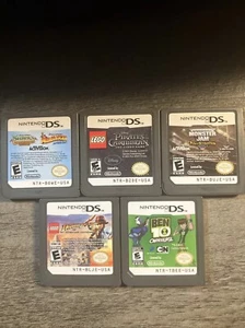 Nintendo DS 5 Game Lot: Pirates Of The Caribbean, Indiana Jones & More! - Picture 1 of 2