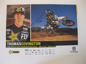 Thomas Covington supercross motocross signed autographed 11x17 Poster COA. - Picture 1 of 1