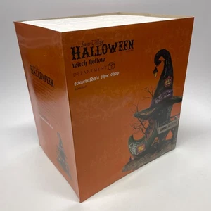 Dept 56 Esmerelda’s Shoe Shop Halloween Witch Hollow 6000660 w/ Box, Works - Picture 1 of 17