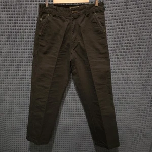 Brown Heavy Canvas Work Pants Mens 34x30 Cabelas Cotton Cargo Painters Utility - Picture 1 of 18