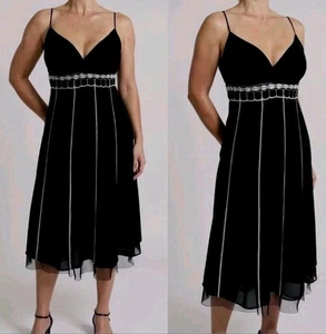 Nuovo con etichetta! Abito vintage Ann Taylor Loft ricamato tubino con perline midi senza maniche! 12 - Foto 1 di 4