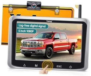 Drahtlose Rückfahrkamera einfache Installation: Touch-Taste 5 Zoll HD 1080P Monitor - Nein - Bild 1 von 7