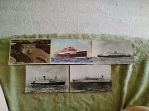 Job Lot x 5 Ship S. S/M. V Postcards Unposted/Posted - Picture 1 of 9