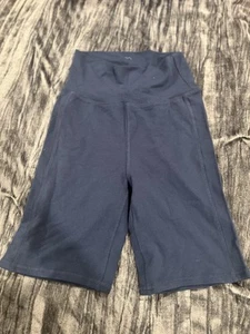 Chaser Navy Blue High-Waisted Bike Shorts - Picture 1 of 1