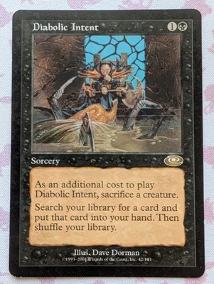 DIABOLIC  INTENT  MTG  Planeshift - Rare - Magic the Gathering - Image 1 of 2