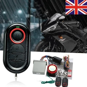 Motorbike Motorbike Alarm System Immobilizer 1-Way & Remote Control Engine Start - Picture 1 of 24