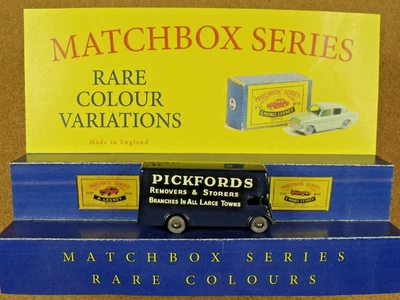 OLD VINTAGE LESNEY MATCHBOX # 46 PICKFORDS REMOVALS VAN DARK BLUE - Image 1 of 4