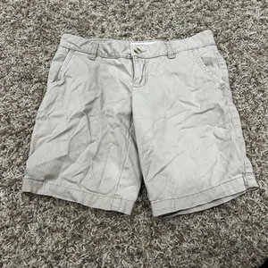 Aeropostale Stretch Damen Gr. O Low Rise Bermuda Shorts Beige - Bild 1 von 3
