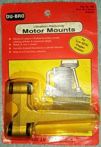 DU-BRO Vibration Reducing Motor Mounts Cat. No. 688 No Low RPM Engine Wobble - Picture 1 of 5