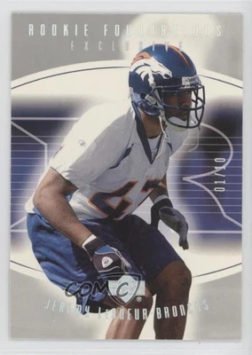 2004 Upper Deck Foundations Rookie Exclusive Rainbow Platinum /10 Jeff Lewis - Image 1 of 2
