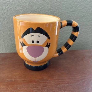 Disney Parks Authentic TIGGER Large 20 oz Coffee Tea Mug Striped Tail Handle - Picture 1 of 4